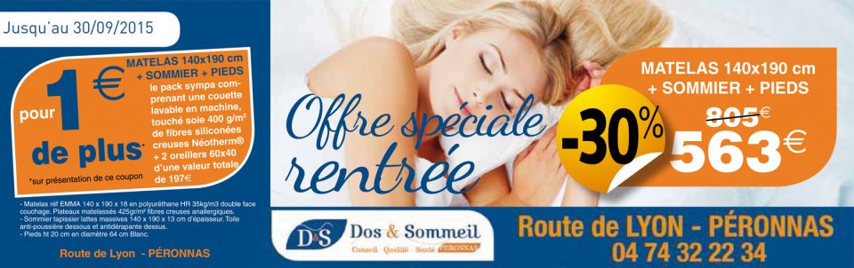 Magasin literie Bourg en Bresse Dos & Sommeil