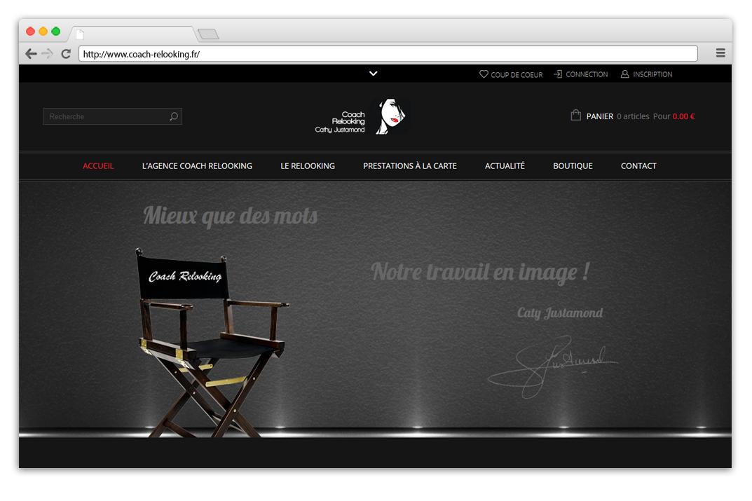 Création site internet Coach relooking