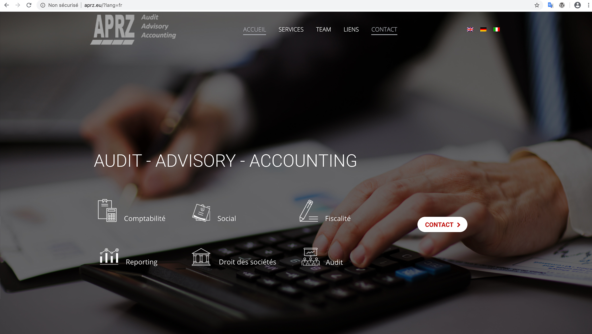 Création site internet APRZ expert comptable bourg en bresse