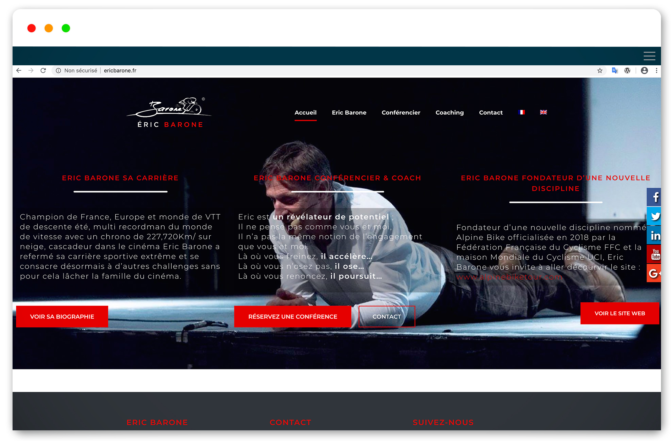 Création site internet Eric Barone