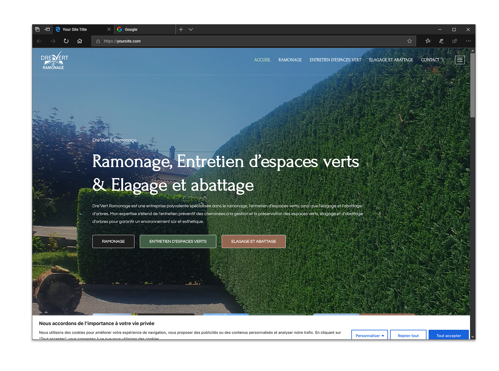 Ramonage, Entretien d’espaces verts & Elagage et abattage Dre'Vert & Ramonage | Ramonage - Espaces verts - Elagage