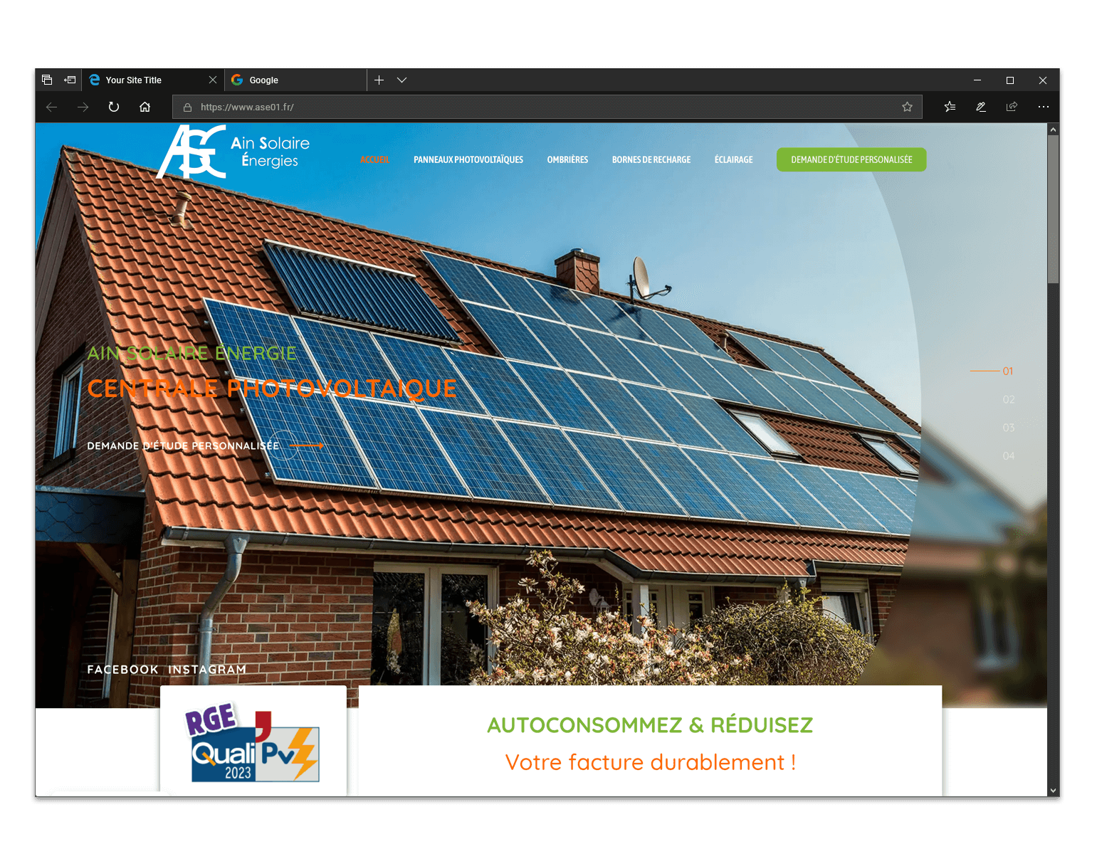 Ain Solaire Énergies : Panneaux photovoltaïques